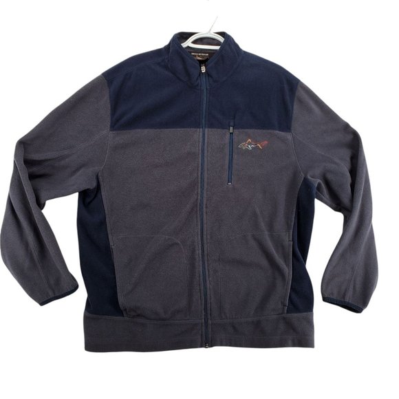Greg Norman for Tasso Elba Other - Greg Norman Jacket Men's Long Sleeve Lightweight Full Zip Gray Large